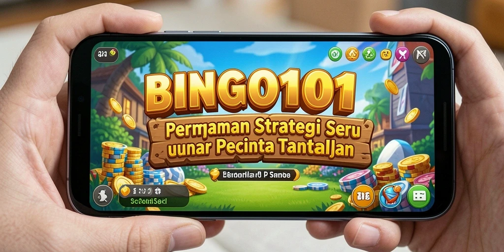 Tampilan gameplay seru dalam BINGO101 yang penuh strategi.
