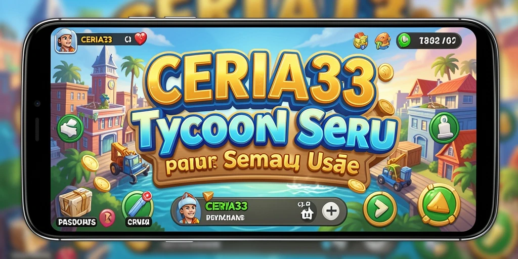 Screenshot CERIA33 menunjukkan momen seru dalam gameplay Tycoon yang menarik.