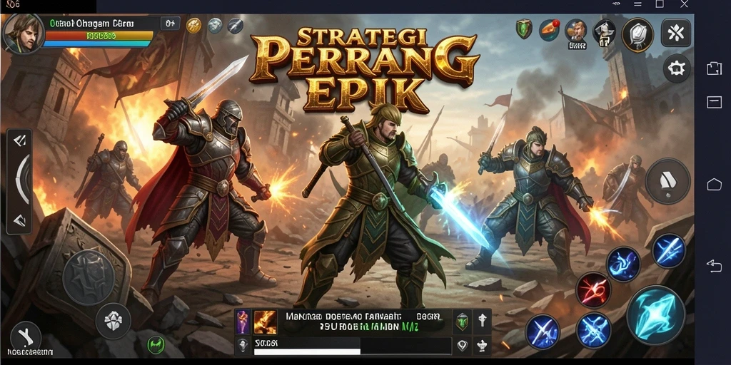 Tampilan gameplay N06 dengan pertempuran strategi yang intens.