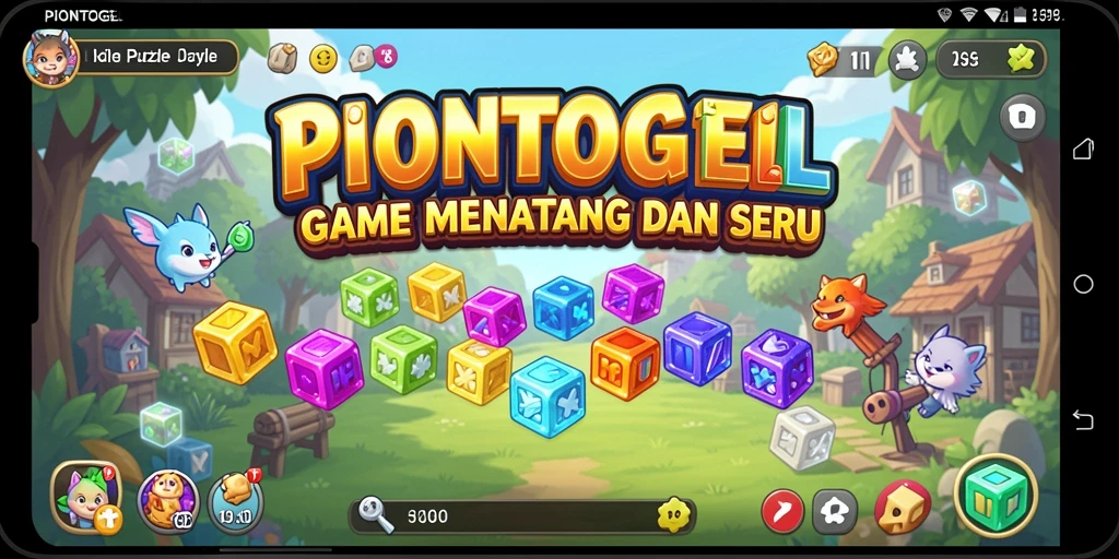 Tampilan gameplay PIONTOGEL dengan teka-teki seru dan menarik.