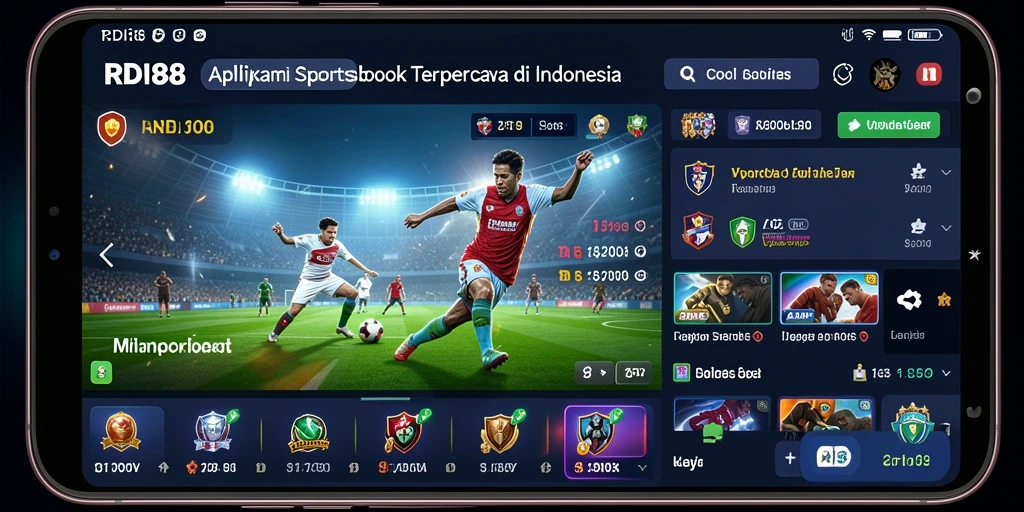 Screenshot utama RDI88 menampilkan antarmuka taruhan yang menarik.