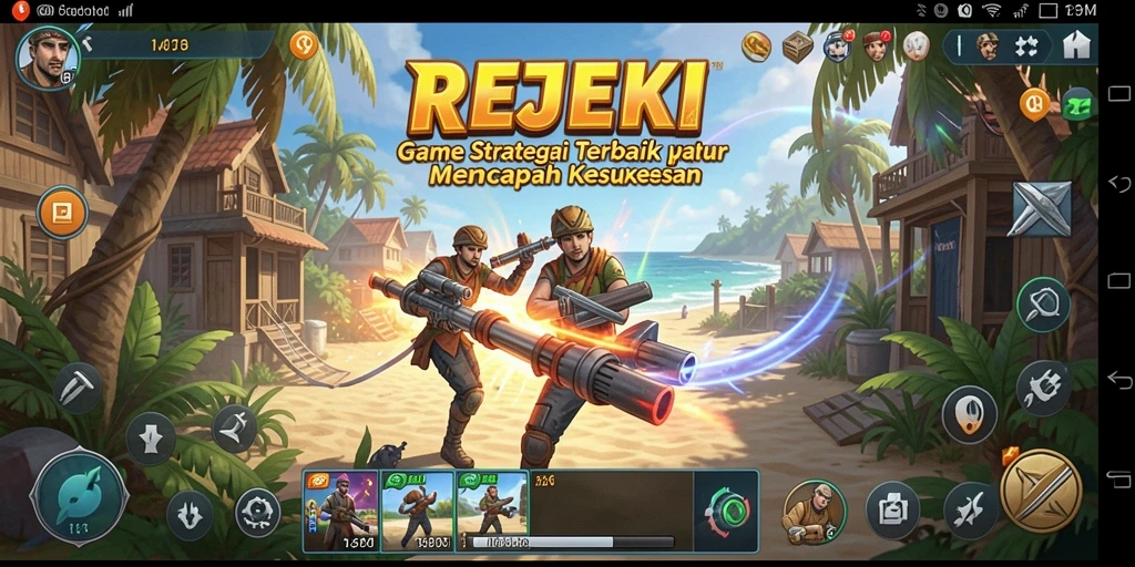 Tampilan gameplay <strong>REJEKI</strong> yang menawan dan strategis.