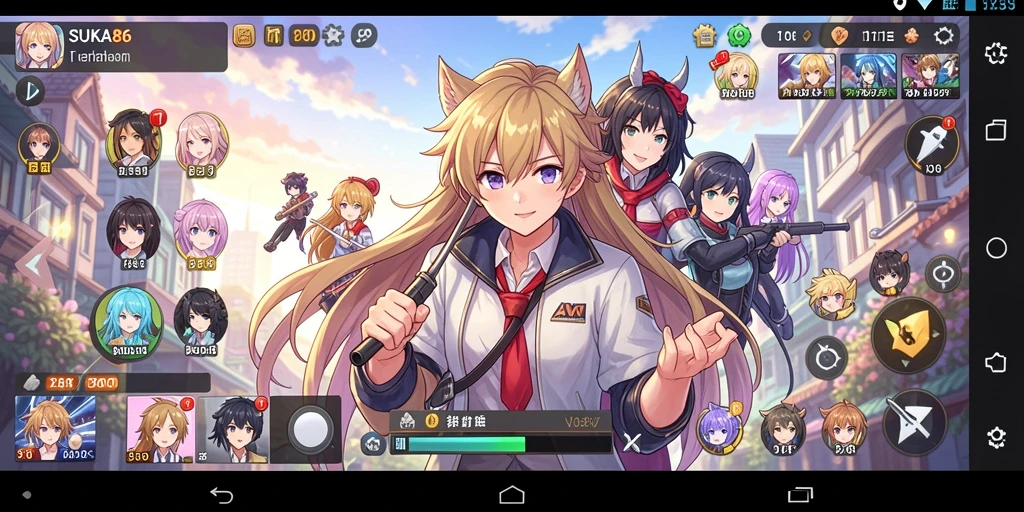 Tangkapan layar gameplay <strong>SUKA86</strong> menampilkan aksi seru dalam dunia anime.