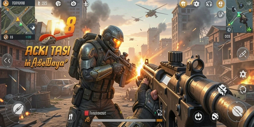 Screenshot gameplay mendebarkan dari SVIP8 dengan aksi TPS seru.